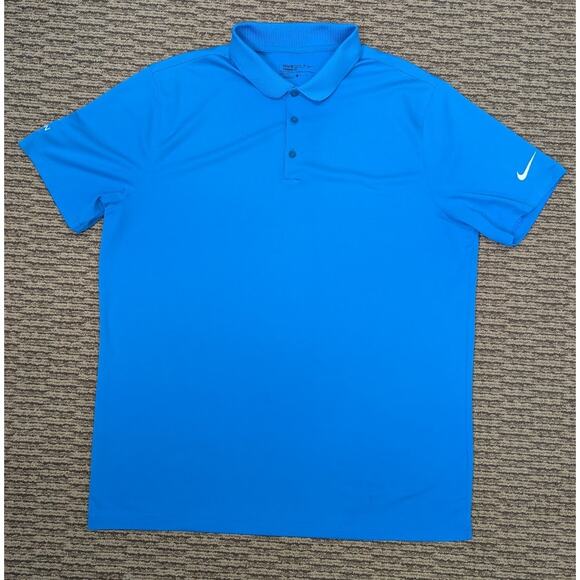 Nike Golf Dri-FIT Polo Shirt Light Blue XL Caledon Woods Club Standard Fit - Picture 1 of 8